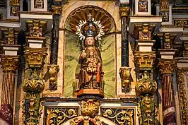 Imagen de la Virgen de la Rebolleda.