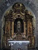Retablo rococó del año 1790 de San Ginés de Montellá.