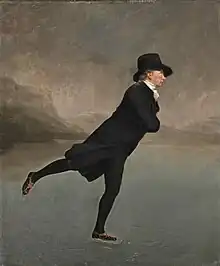 El clérigo patinador, de Henry Raeburn, 1790.