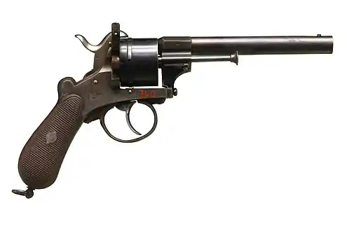 El Lefaucheux M1858 es un revólver clásico que fue utilizado por el extinto Imperio Francés.