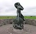 Estatua de la reina Dagmar por la escultora Anne Marie Carl-Nielsen, Riberhus.