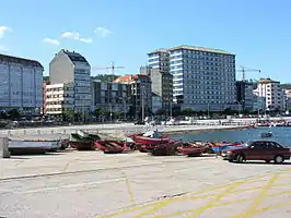 Entrada al puerto de Ribeira.