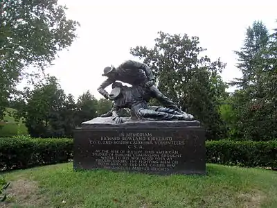 Monumento al soldado Richard Rowland Kirkland en Fredericksburg (Virginia).