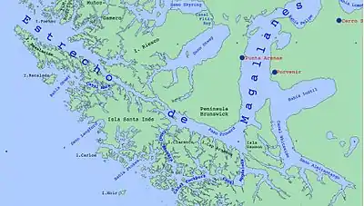 Localización de la isla Desolación