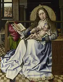 Virgen de la pantalla, del taller de Roberto Campin (ca. 1440)