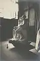 El beso en yeso en el taller de Auguste Rodin
