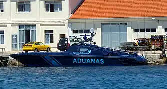 Patrullero de alta velocidad clase Cormorán (Rodman-55HJ) Águila-I en la Base Naval de Marín (Pontevedra)