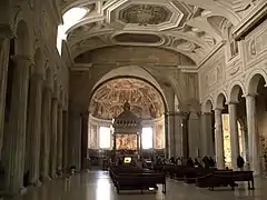 La primera elección papal tras la promulgación de In Nomine Domini (1059) se celebró en San Pietro in Vincoli en lugar de en la Antigua Basílica de San Pedro, debido a la fuerte oposición a la nueva forma de elección papal.