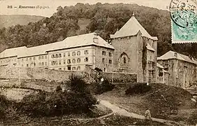 Antigua postal de Roncevalles, c. 1900. P. H. & C. Croix de Lorraine Nancy