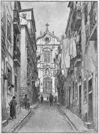 Vista de la calle de Jesús, por Roque Gameiro (Lisboa Velha, n.º 58)
