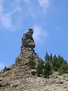 Roque del Fraile, situado junto al Nublo.