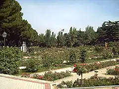 La Rosaleda del parque del Oeste en Madrid.