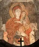 La imagen de Maria Achiropita en la catedral.