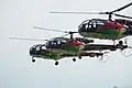 Los tres Aérospatiale Alouette III de los Rotores de Portugal.