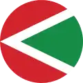 Escarapela de la Fuerza Aérea Húngara entre 1990 y 1991.