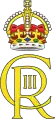 Monograma de Carlos III con la corona de Tudor.