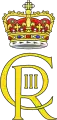 Monograma de Carlos III con la corona de Escocia.