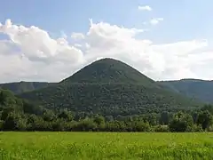 Monte "Runder Berg" cerca de Bad Urach.