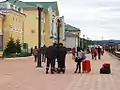 Naushki, estación en la frontera rusa.