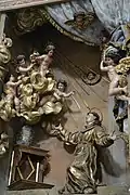 S. Antonio da Padova adorante il Bambino e angeli, di Honorè Pellè