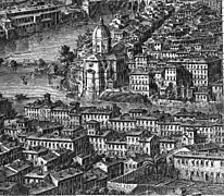 Detalle de la Gran Vista de Roma (1765), de Giuseppe Vasi.