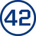 Jackie Robinson (2B). Retirado de toda la MLB el 15 de abril de 1997.