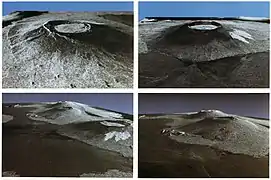 Cuatro de los seis volcanes activos