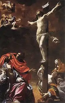 Crucifixión, de Simon Vouet, 1622.
