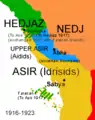 Mapa de Asir 1916-1923