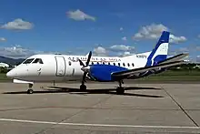 Saab 340 en el Aeropuerto Internacional Toncontín de Tegucigalpa, Honduras (2009)