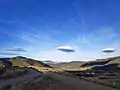 Nube lenticular sobre el cielo de Sabiñánigo, Huesca (España).