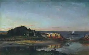 Winckworth Allan Gay: Sailing off the Seashore, Cohasset, Massachusetts (1872)