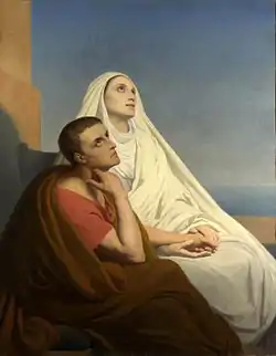 Santa Mónica de Hipona y su hijo, san Agustín de Hipona