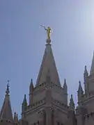 Ángel Moroni cima del Templo de Salt Lake City