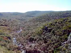 Vista panorámica del Salto del Penitente desde uno de los miradores.