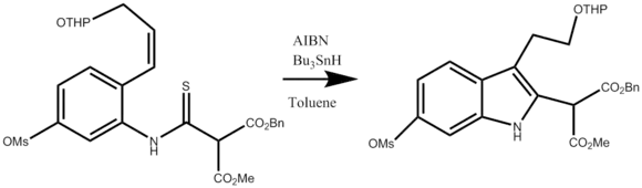 Sample Fukuyama Indole Reaction Step in the Synthesis of Vinblastine