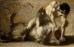 Sansón y el león (1891)