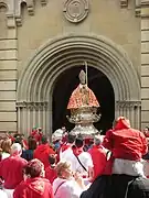 La imagen de San Fermín procesionada cada 7 de julio en Pamplona