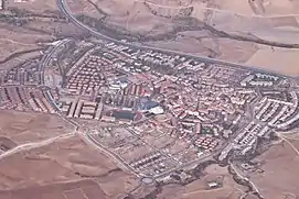 Vista aérea del casco urbano