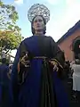 San Juan, procesión de San Benito de Palermo en la Iglesia de San Francisco, 2018.