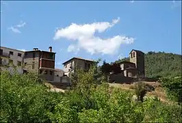 Vista del pueblo de Santa María de la Peña