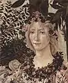 Sandro Botticelli: Simonetta Vespucci, como Flora, en la Alegoría de la Primavera