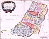 Territorios de las doce tribus, 1200-1050 a. C. Nicolas Sanson, Geographiae Sacrae, 1662.