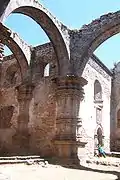 Ruinas de la iglesia.