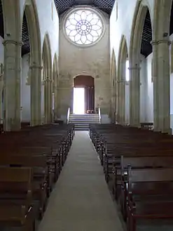 Nave de la iglesia de Santa Maria do Olival .