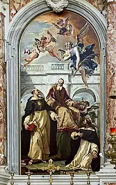 San Pío V, san Tomás y san Pedro Mártir de Ricci.