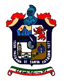 Cerro de Santa Catarina en el escudo de Santa Catarina