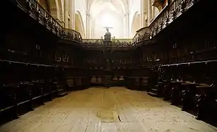 Sillería del coro de la Catedral de Santo Domingo de la Calzada, de Guillén de Holanda, Andrés de Nájera (relacionado con Simón de Colonia, fue maestre de esta sillería en 1521-1526) y Natuera Borgoñón.