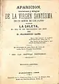 Tercera edición del libro sobre las apariciones de la Virgen de La Salette (1868)