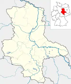 Coswig ubicada en Sajonia-Anhalt